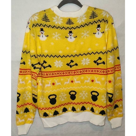 Chef Robert Irvine's FIT CRUNCH ROODY Ugly Christmas Sweater Unisex Size small. - Picture 3 of 5